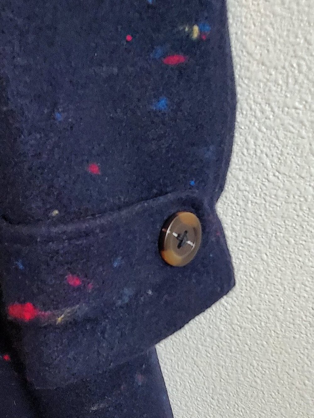 Modcloth Navy Speckled Toggle Coat - Picture 9 of 12